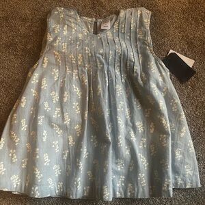 NWT Melrose and Market Blue Floral Blouse
